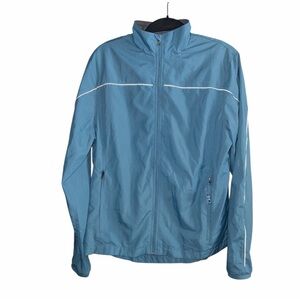 New Balance Light Blue and Gray Raincoat Size M
